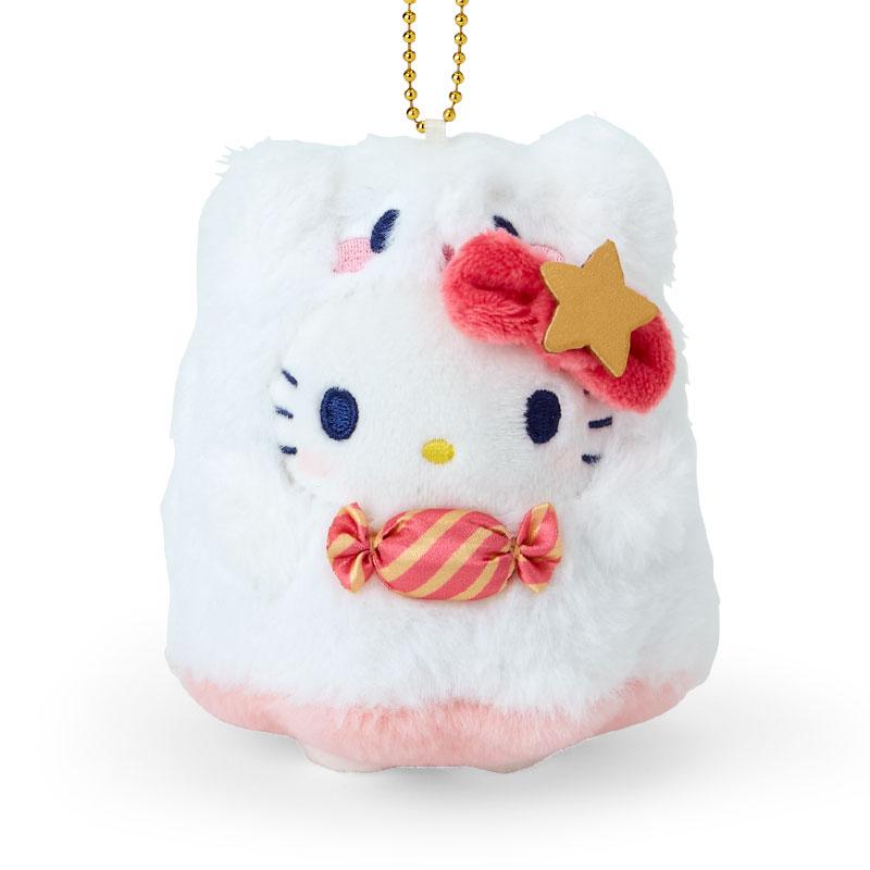 Hello Kitty Plush Mascot Holder Keychain Candy Ghost Sanrio Japan Halloween 2024