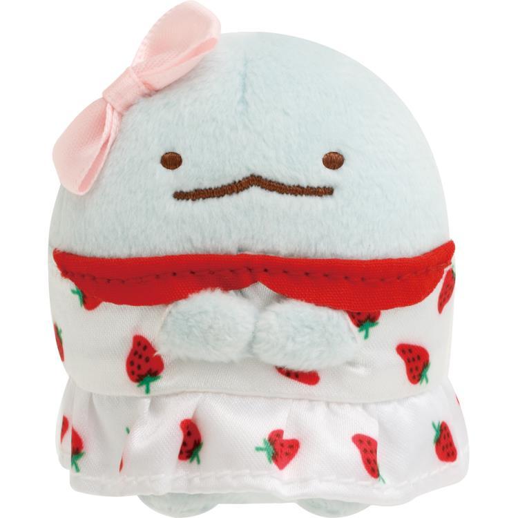 Sumikko Gurashi Tokage Lizard mini Tenori Plush Strawberry Sakuma San-X Japan