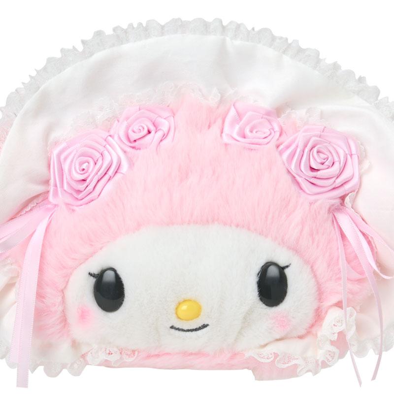 My Melody Pouch Face Shape White Frill Sanrio Japan 2025