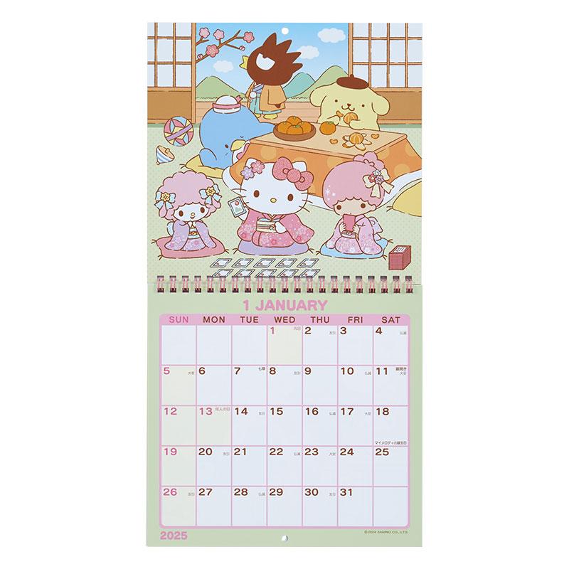 Sanrio Character Wall Calendar 2025 M Japan