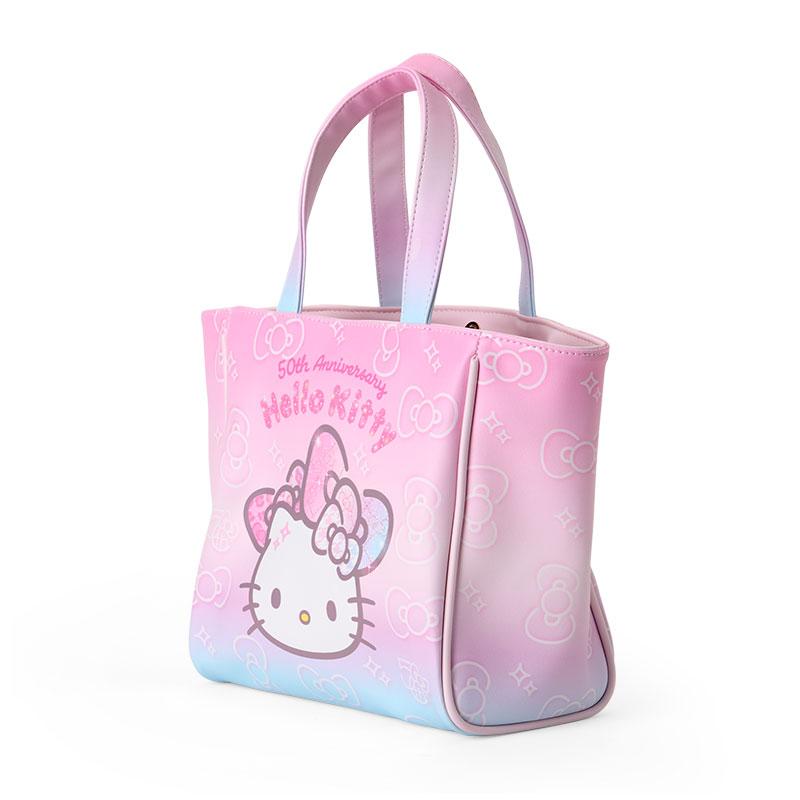 Hello Kitty mini Tote Bag Birthday 50th The Fashionable Ribbons Sanrio Japan