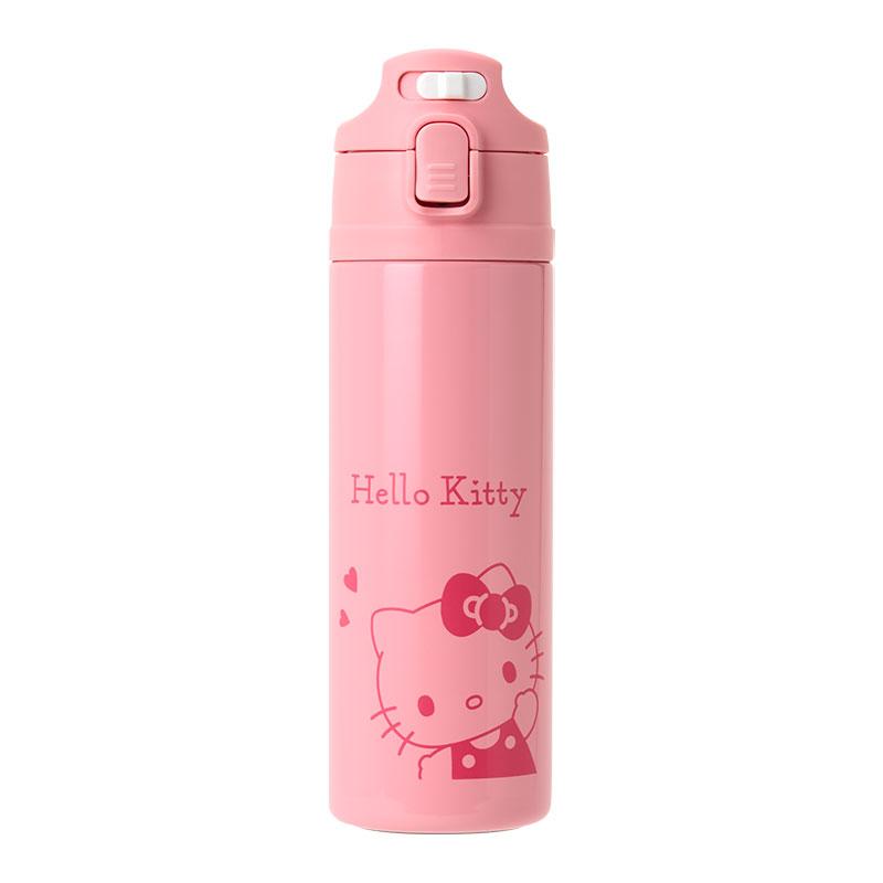 Hello Kitty Kids Stainless Bottle w/ Cover Strap Sanrio Japan 2024