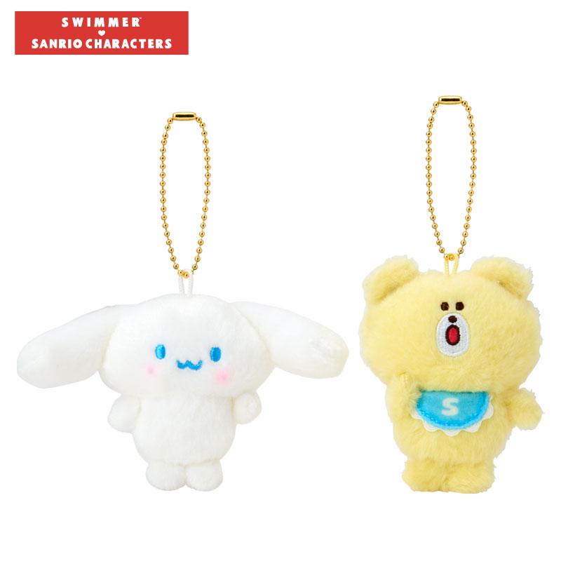 Cinnamoroll SWIMMER Plush Mascot Holder Keychain Sanrio Japan 2025