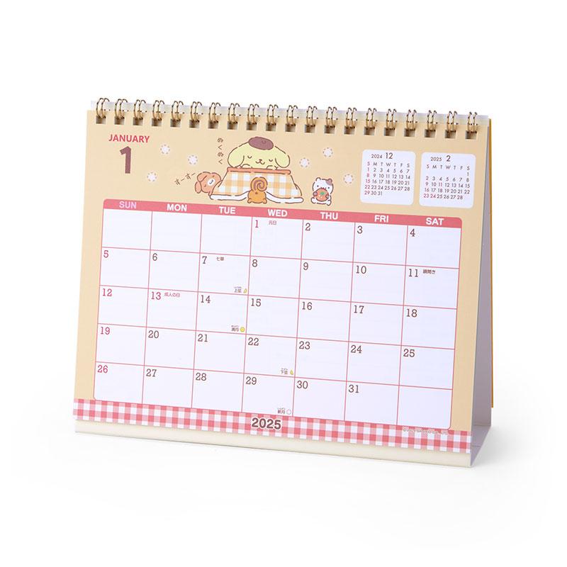 Pom Pom Purin Ring Calendar Desktop 2025 Sanrio Japan