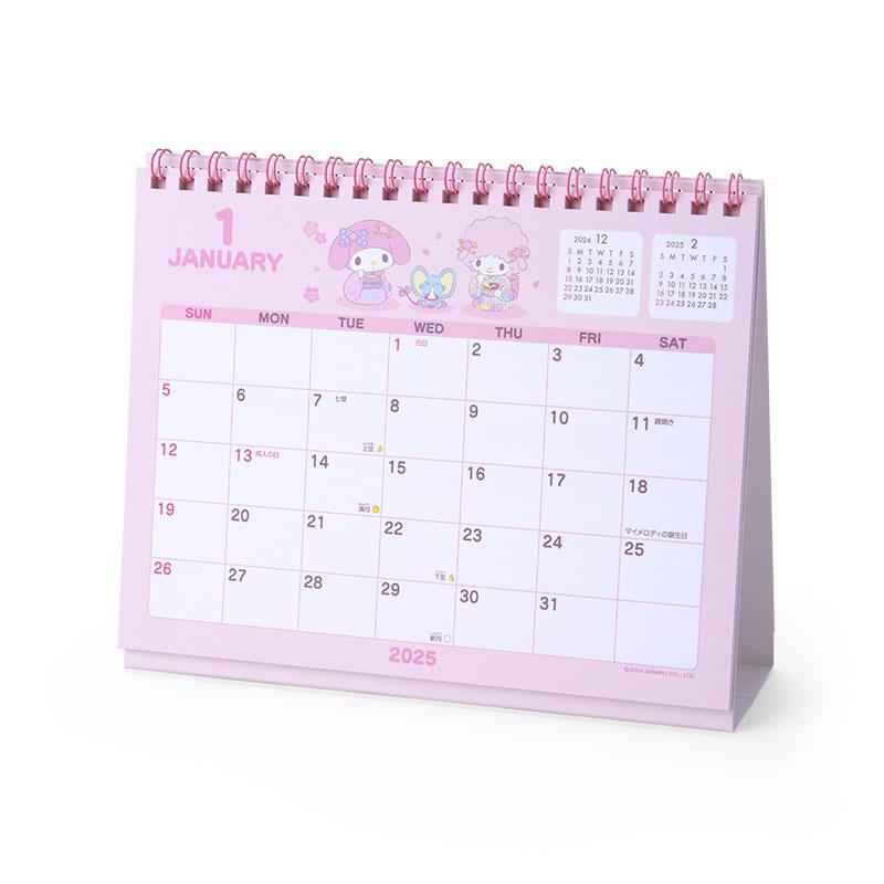 My Melody Ring Calendar Desktop 2025 Sanrio Japan