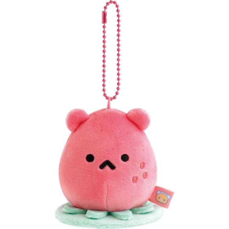 Strawberry Alien Plush Keychain Gaming Rilakkuma San-X Japan 2025