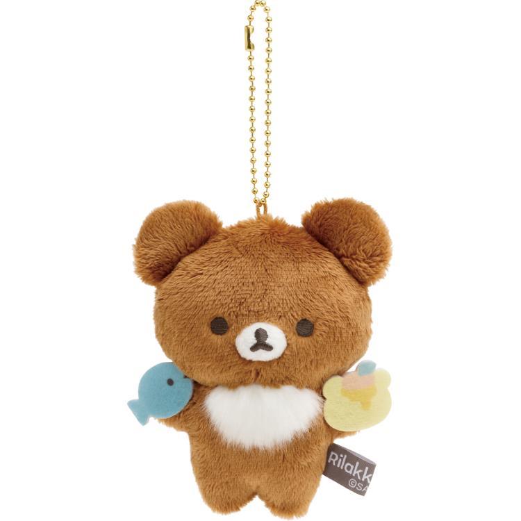 Chairoikoguma Plush Keychain BASIC RILAKKUMA Favorite Things San-X Japan 2024