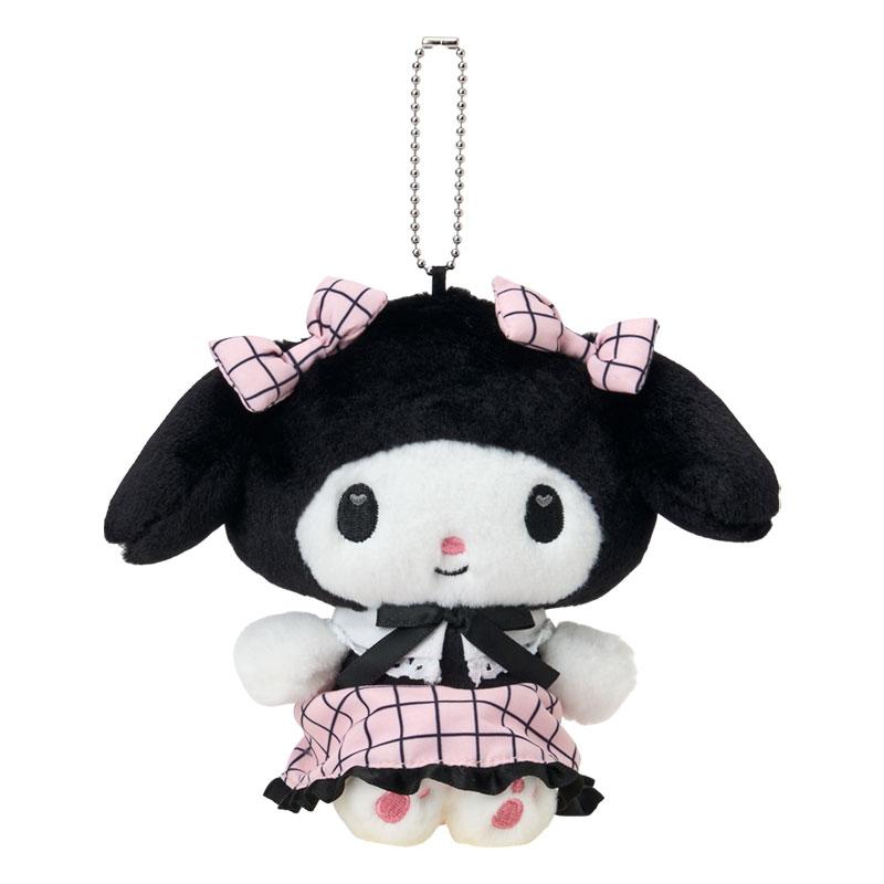 My Melody Plush Mascot Holder Keychain Black Graph Sanrio Japan 2025