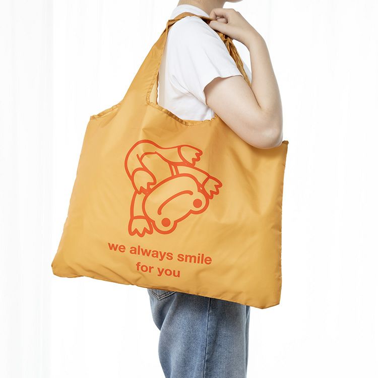 Pickles the Frog Pierre Eco Shopping Tote Bag Orange always smile Japan 2024