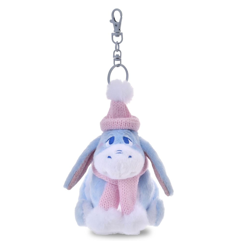 Eeyore Plush Keychain Blue Winter Shiny Color Disney Store Japan 2025 Winnie