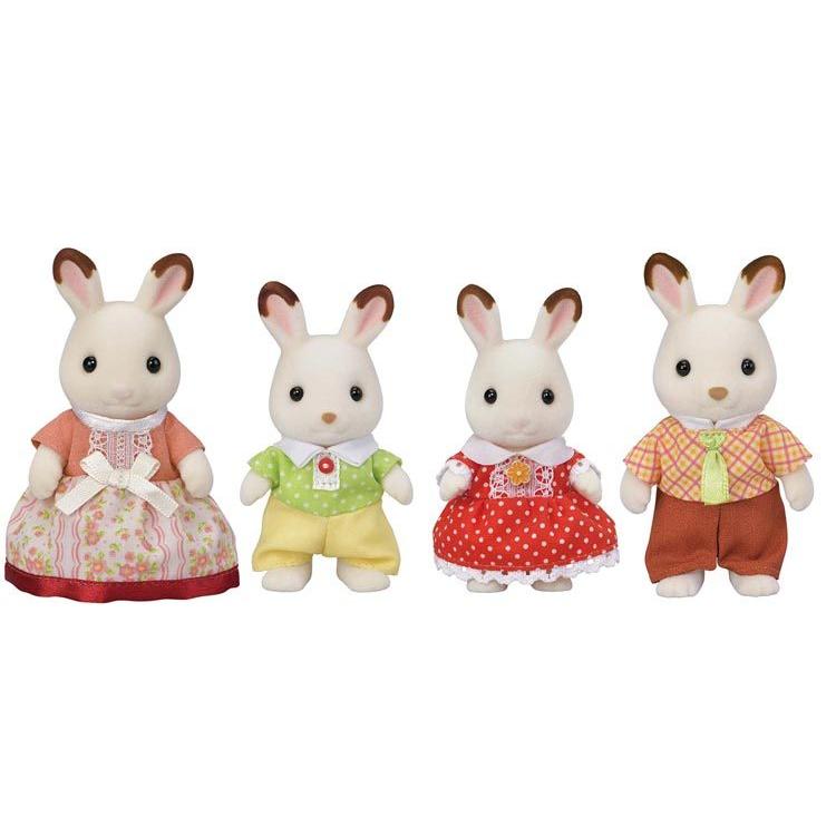 Sylvanian Families Chocolate Rabbit Family FS-46 EPOCH Japan