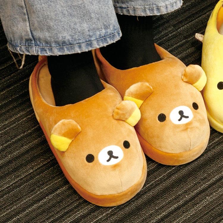 Rilakkuma Plush Slippers Room Shoes Daradara Lazy San-X Japan 2024