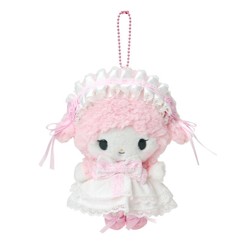 My Sweet Piano Plush Mascot Holder Keychain White Frill Sanrio Japan 2025