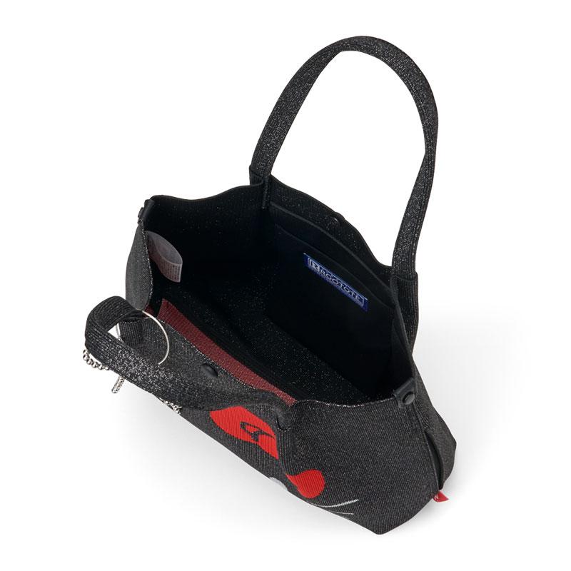 Hello Kitty Tote Bag ROO Shopper mid Black Sanrio Japan 2025