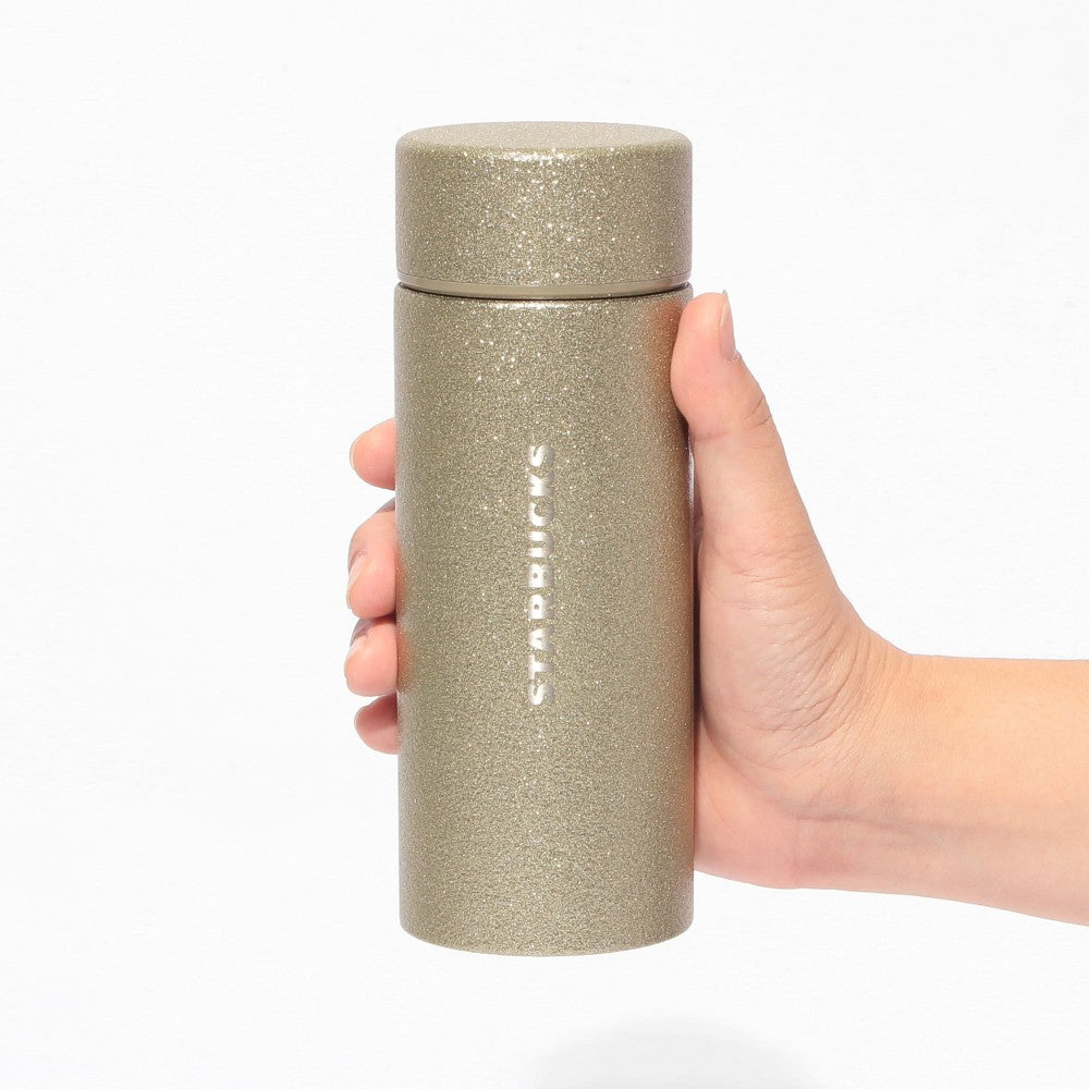 Stainless Bottle Glitter Champagne Gold 355ml Starbucks Japan Christmas 2025