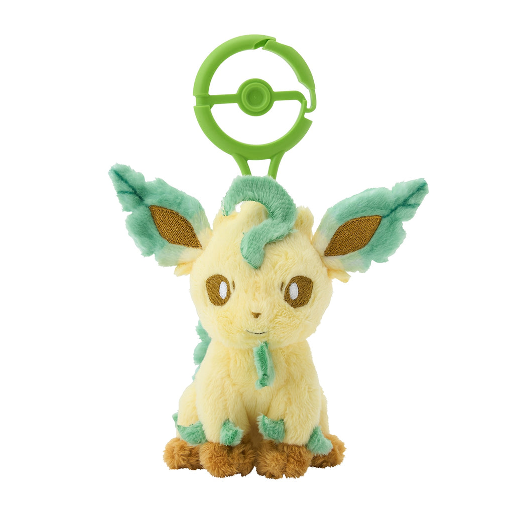 Leafeon Leafia Plush Keychain with Carabiner Pokemon Center Japan 2024