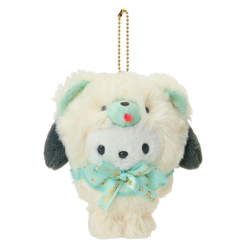 Pochacco Plush Mascot Holder Keychain Fluffy Doll Sanrio Japan 2025