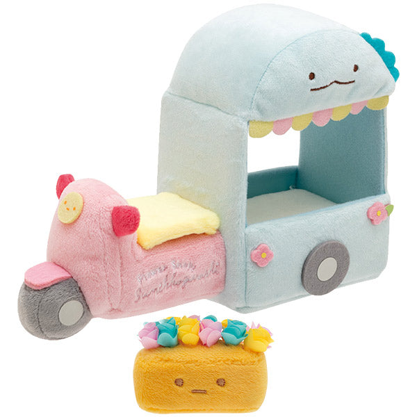 Sumikko Gurashi Scene Plush Doll Flower Wagon San-X Japan