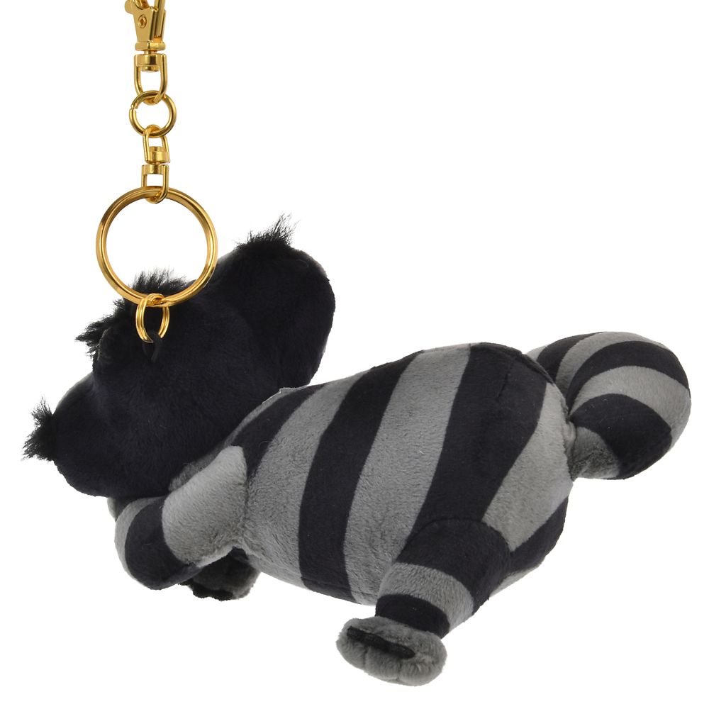 Cheshire Cat Plush Keychain Phosphorescent Black Disney Store Japan Alice