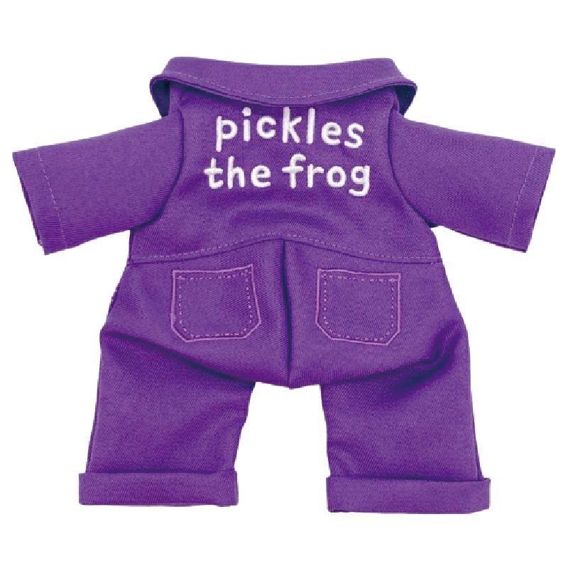 Pickles the Frog Costume for Bean Doll Plush Overalls Purple Japan 2024