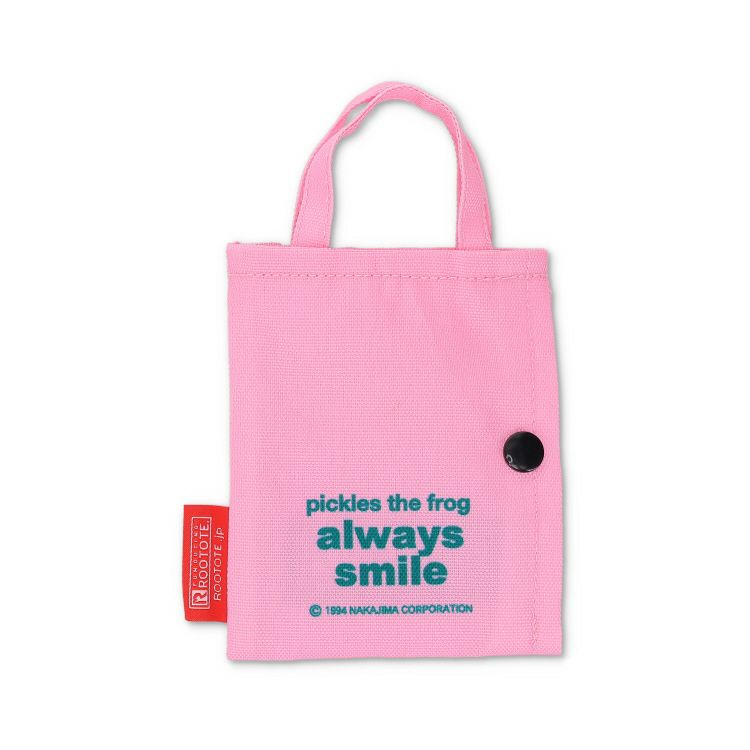 Pickles the Frog ROOTOTE IP Tiny Roo Tote Bag Pink Japan