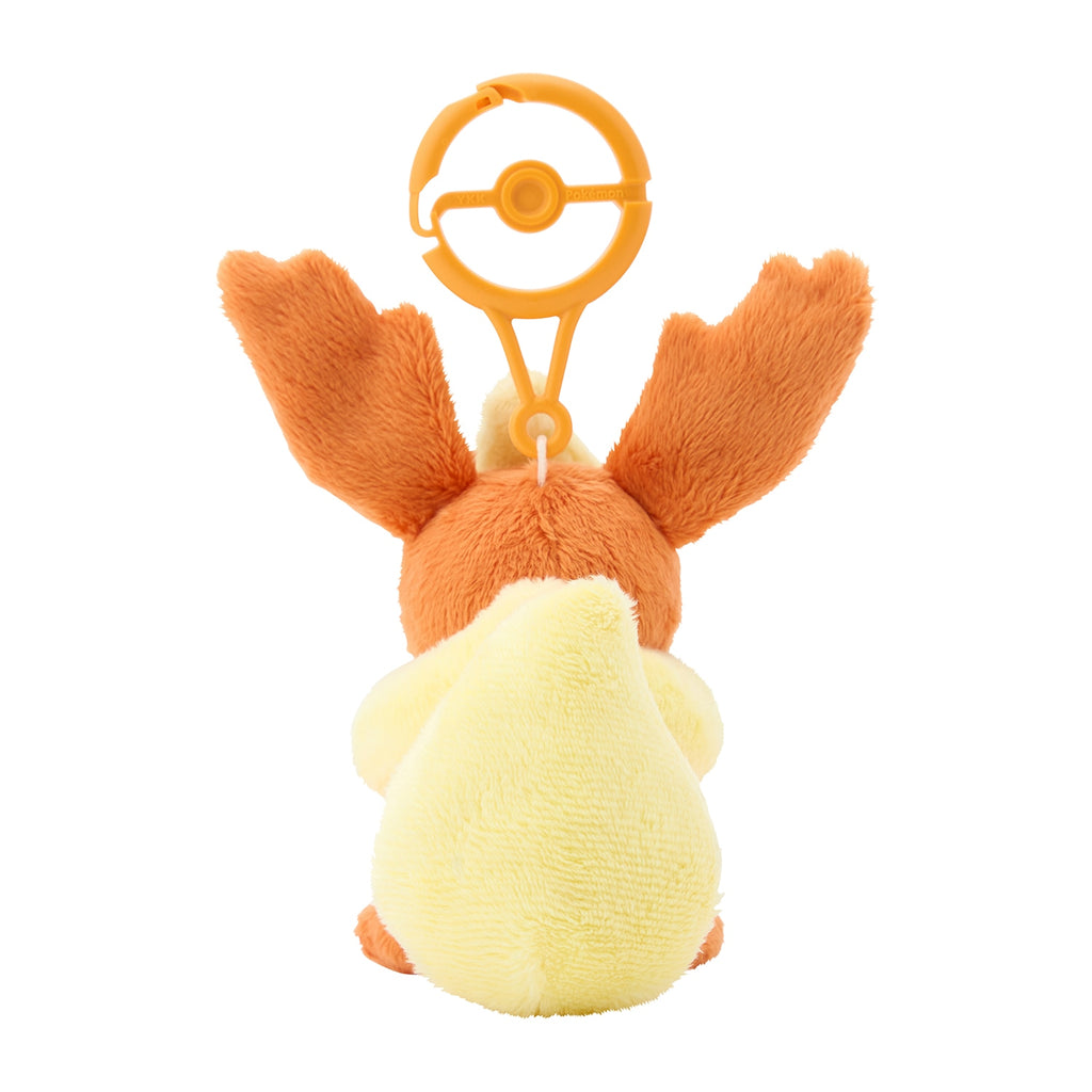 Flareon Booster Plush Keychain with Carabiner Pokemon Center Japan 2024