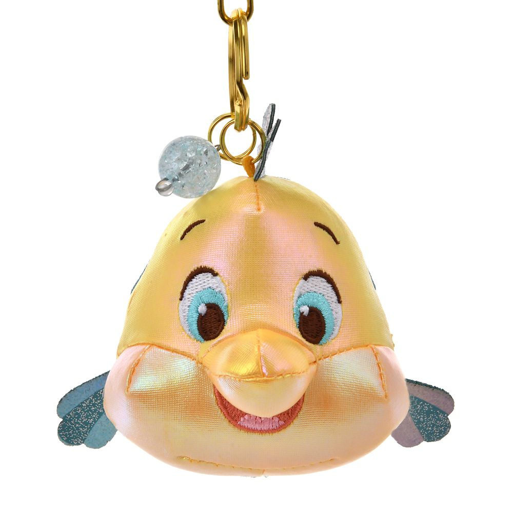 Little Mermaid Ariel Flounder Plush Keychain Aurora Disney Store Japan 2025