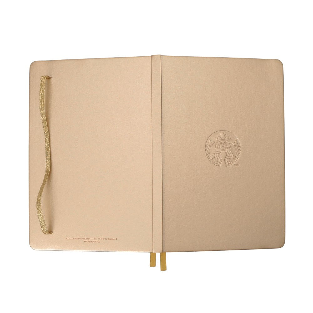 Notebook Gold Starbucks Japan Christmas 2025