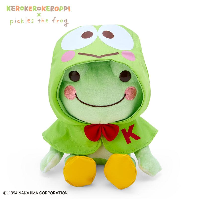 Pickles the Frog Plush Doll Kero Kero Keroppi Rain Poncho Sanrio Japan 2024