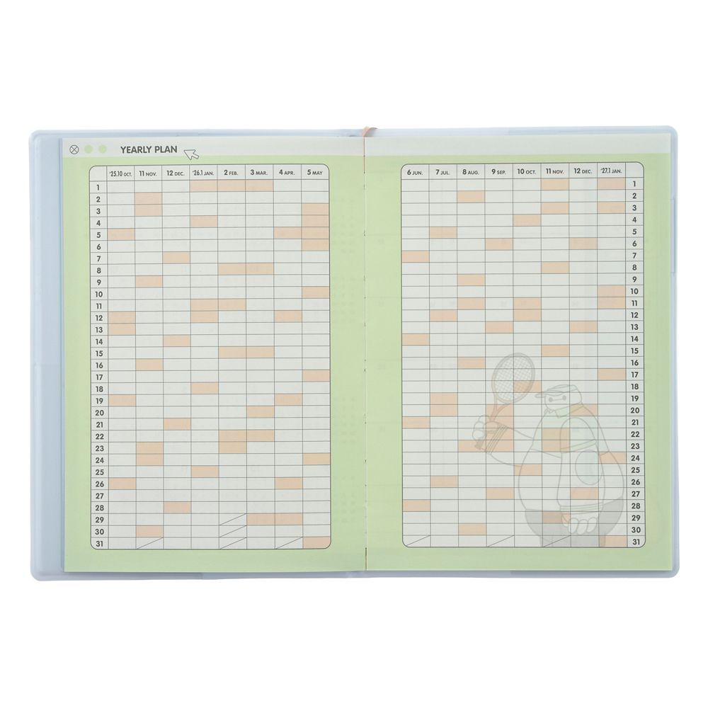 Big Hero 6 Baymax 2026 Schedule Book B6 Monthly Disney Store Japan