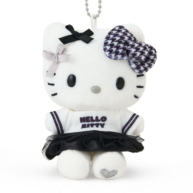 Hello Kitty Plush Mascot Holder Keychain Monotone Sanrio Japan 2025