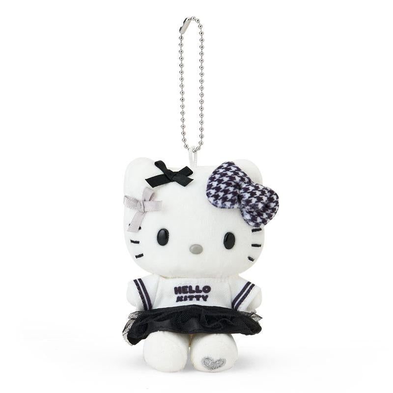 Hello Kitty Plush Mascot Holder Keychain Monotone Sanrio Japan 2025