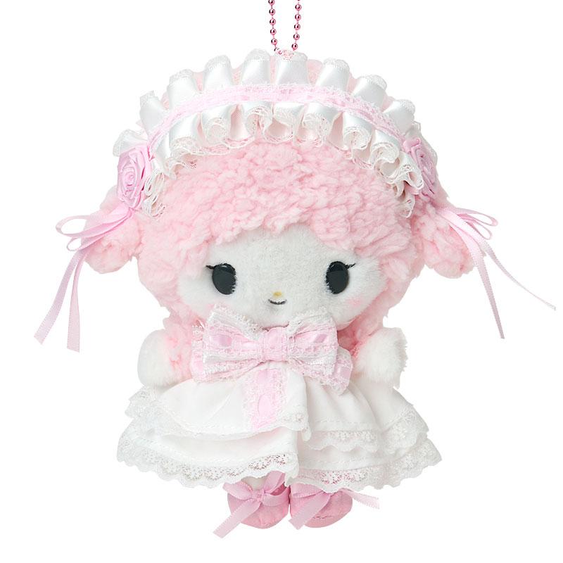 My Sweet Piano Plush Mascot Holder Keychain White Frill Sanrio Japan 2025
