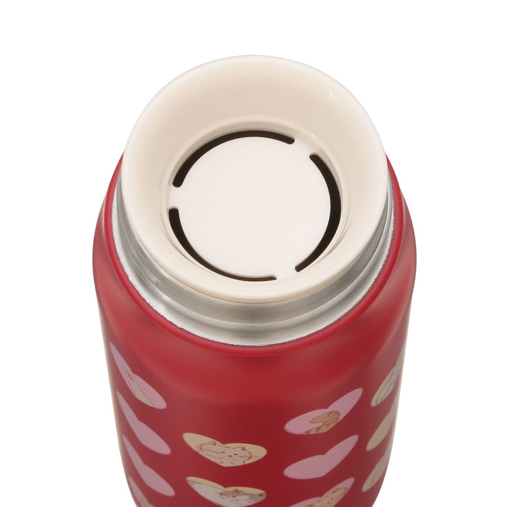 Starbucks Japan Valentine's 2025 Stainless Bottle 355ml Red Heart Cat Tumbler