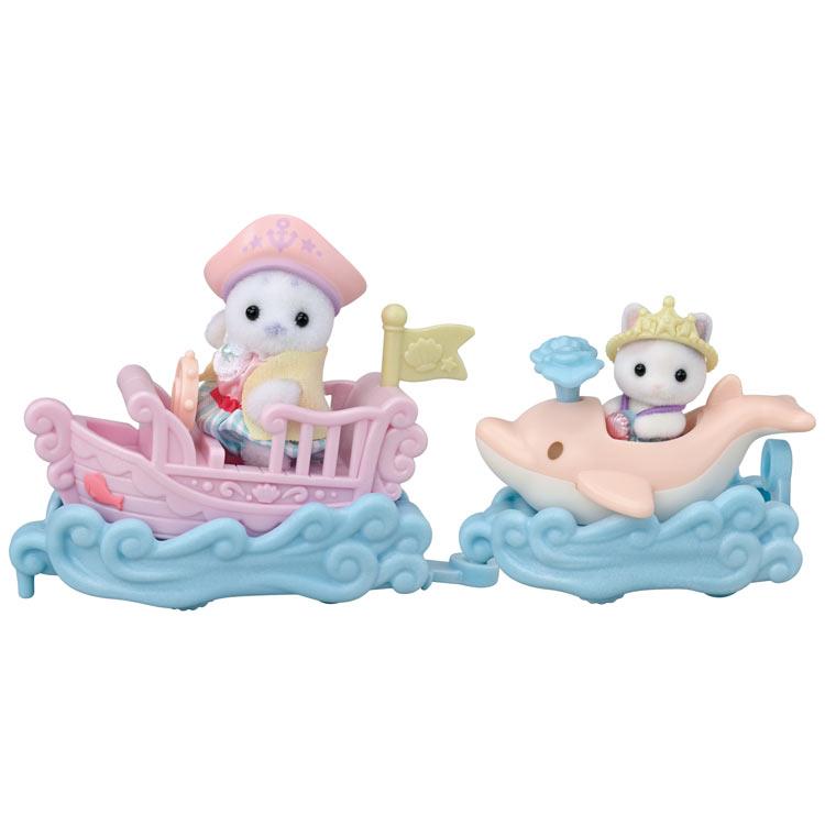 Sylvanian Families Yuenchi Cargo Boat and Dolphin Set Doll Japan EPOCH 2024