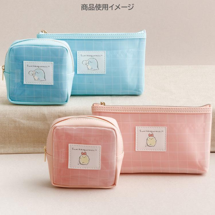 Sumikko Gurashi Tokage Lizard Mesh Pen Case Pencil Pouch Blue San-X Japan 2025