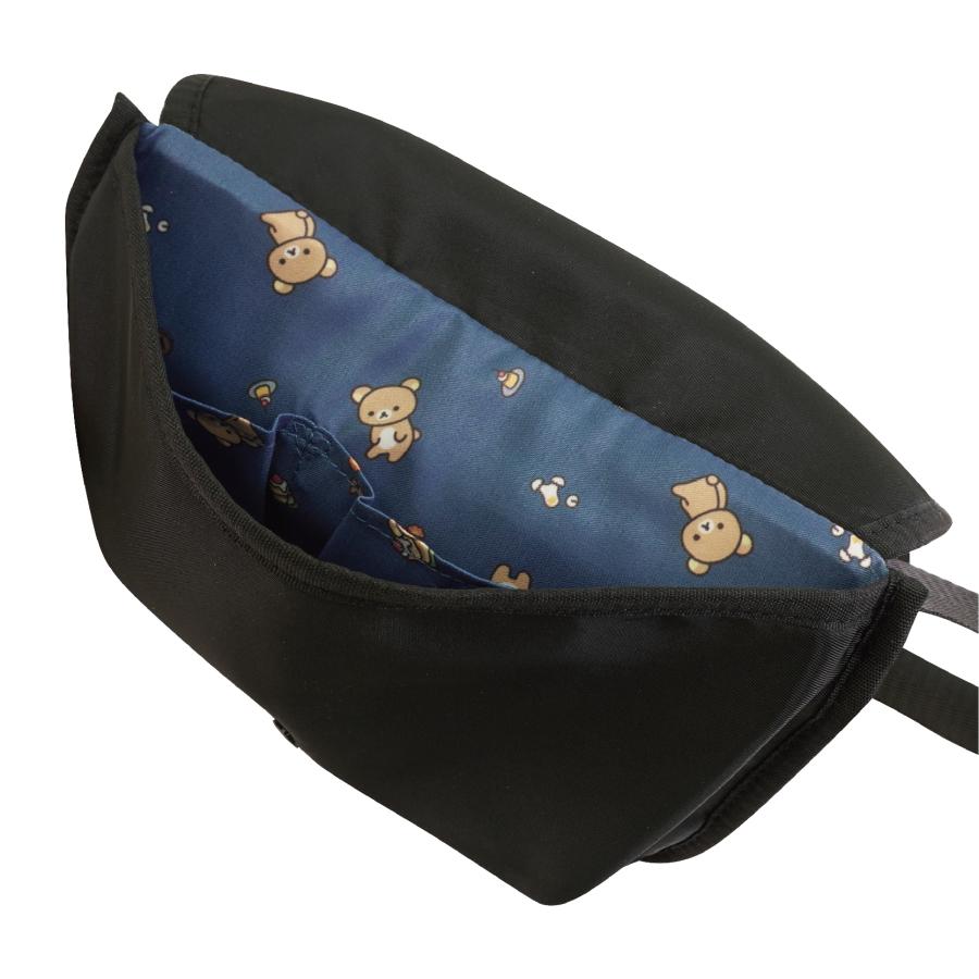 Rilakkuma Flap mini Shoulder Pouch Black San-X Japan 2025 Shop Limit