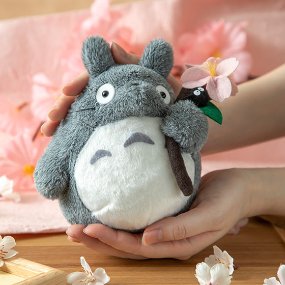 My Neighbor Big Totoro Fluffy Otedama mini Plush Doll Sakura Studio Ghibli Japan