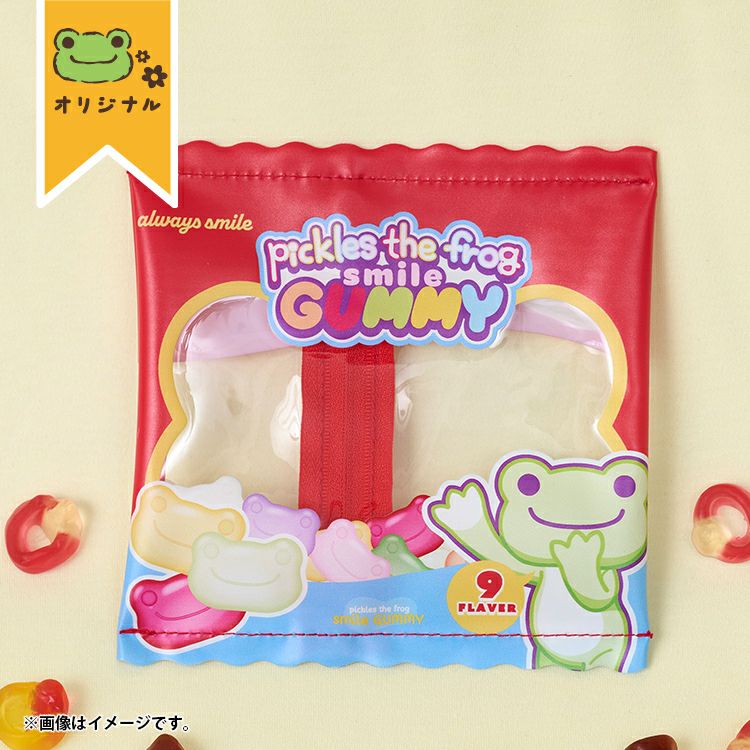 Pickles the Frog Pouch Smile Gummy Japan 2025