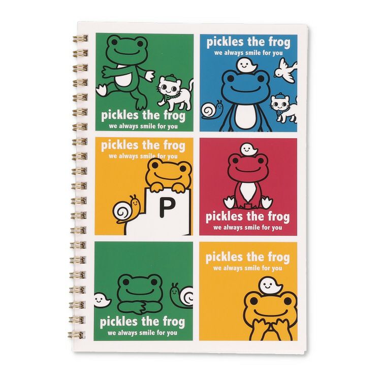 Pickles the Frog Ring Notebook A5 always smile Japan 2024