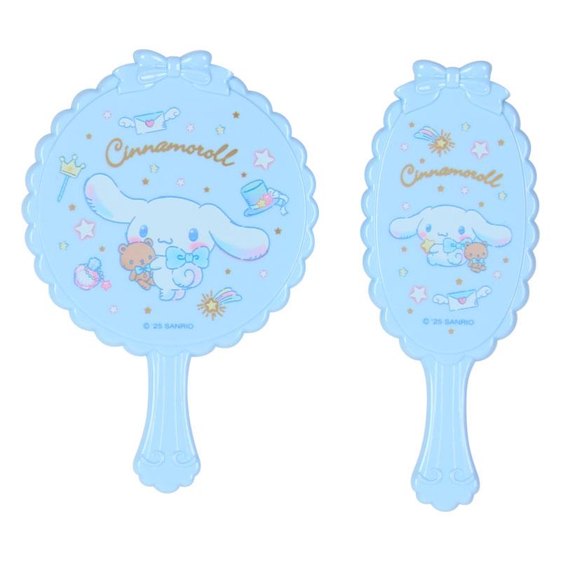 Cinnamoroll Mirror & Hairbrush Set with Pouch Sanrio Japan 2025