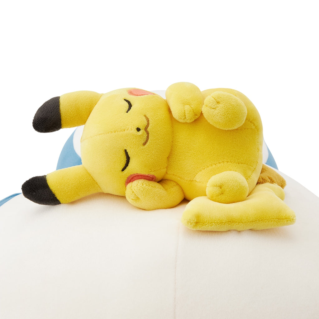 Pikachu & Snorlax Kabigon Soft Plush Doll Good Night Pokemon Sleep Center Japan