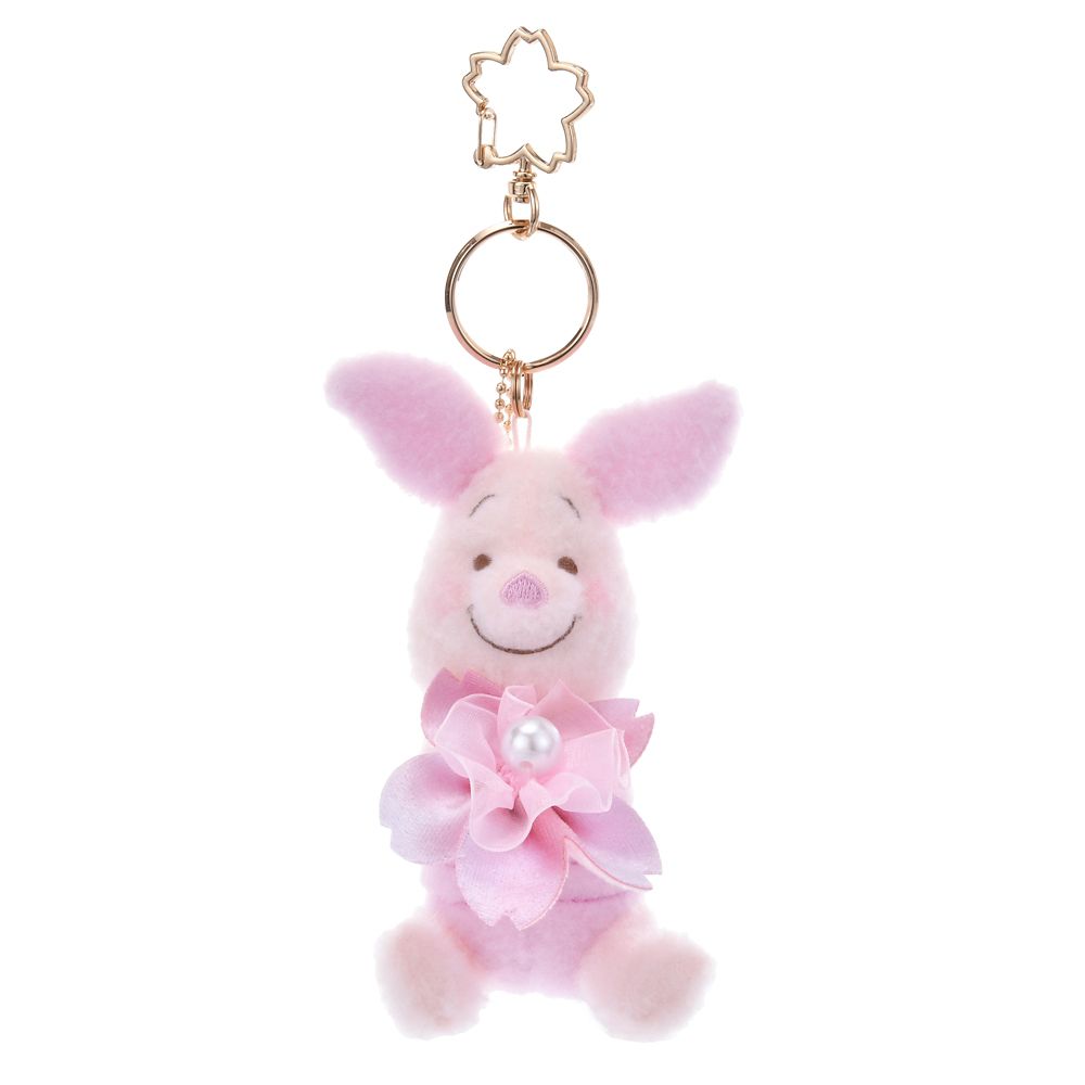 Piglet Plush Keychain SAKURA Disney Store Japan 2025 Winnie the Pooh