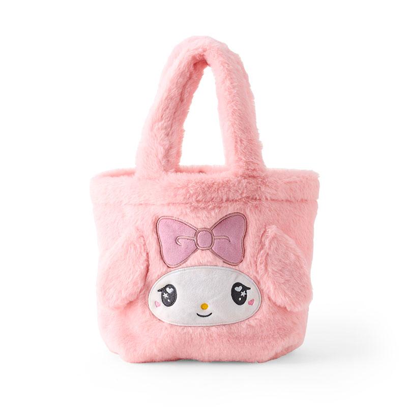 My Melody Fur mini Tote Bag Face Shape Sanrio Japan 2024