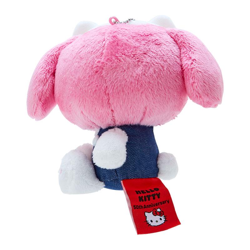 My Melody Plush Mascot Holder Keychain HELLO Everyone 50th Sanrio Japan