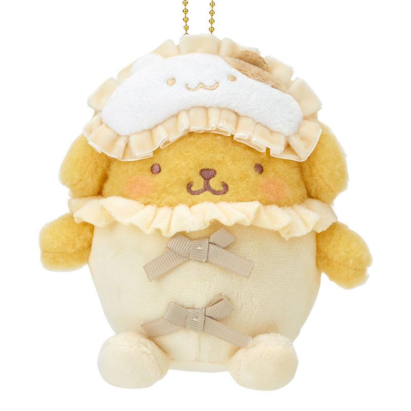 Pom Pom Purin Plush Mascot Holder Keychain Best Friend Pajamas Sanrio Japan 2024