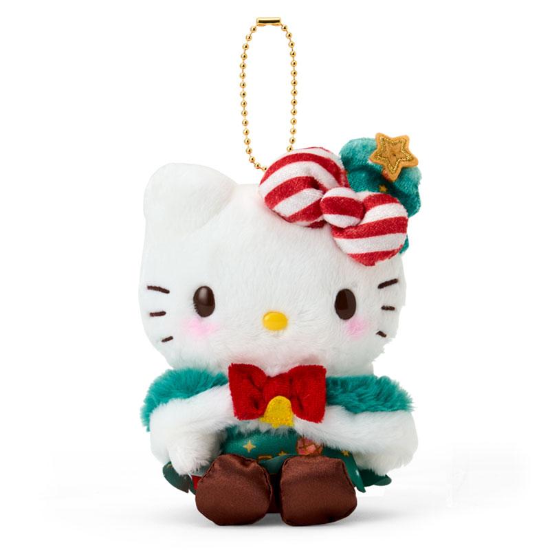 Hello Kitty Plush Mascot Holder Keychain Sanrio Japan Christmas 2025