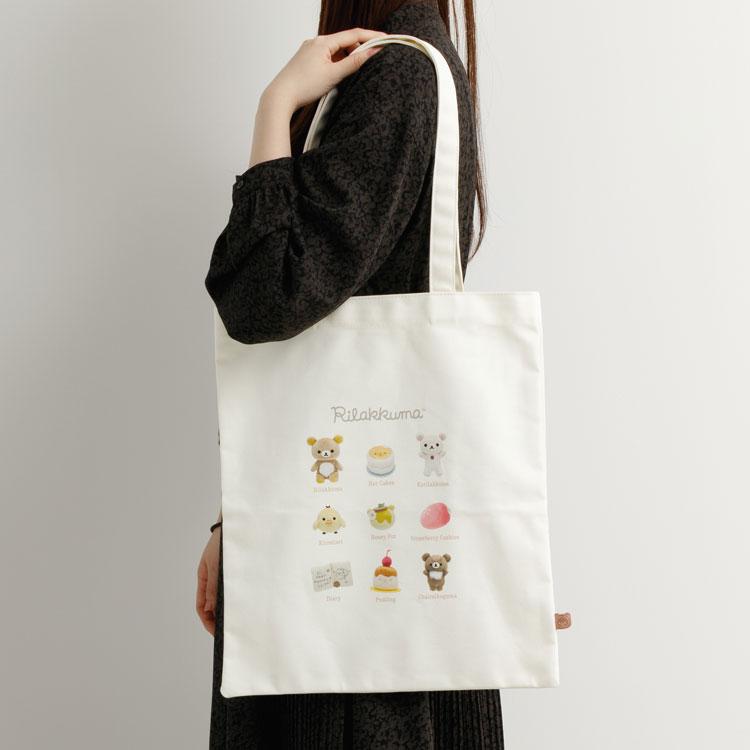 Rilakkuma Tote Bag White Stuffed Animal Photos San-X Japan 2025