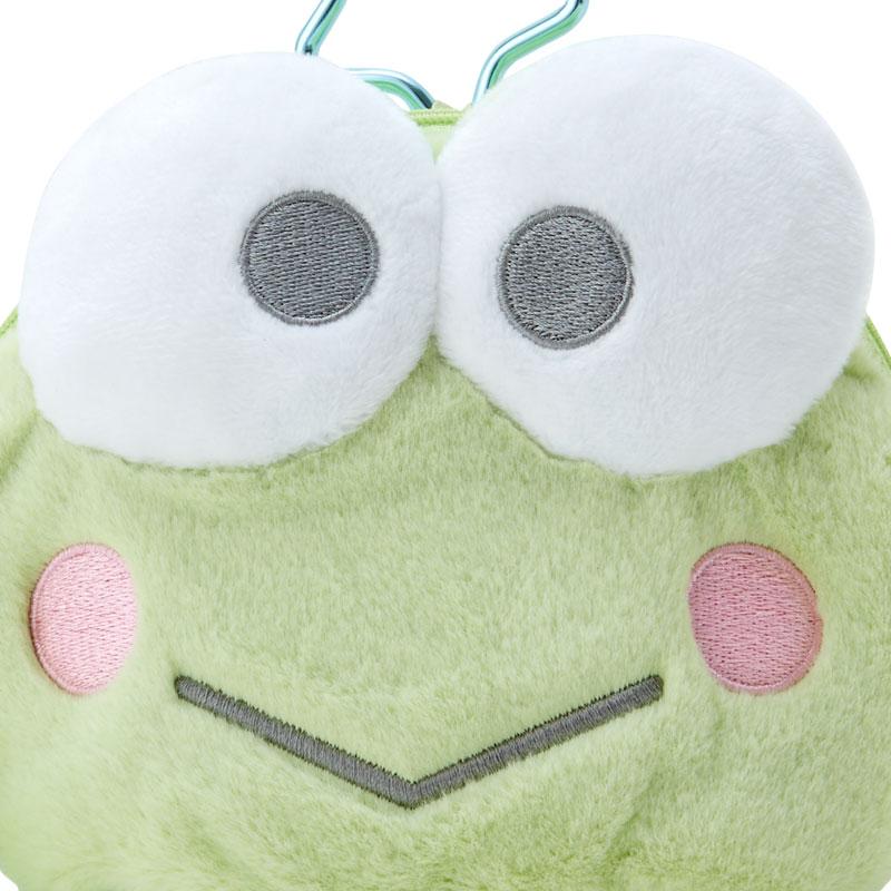 Kero Kero Keroppi Frog Plush Face shape Pouch Window Grand Prize Sanrio Japan