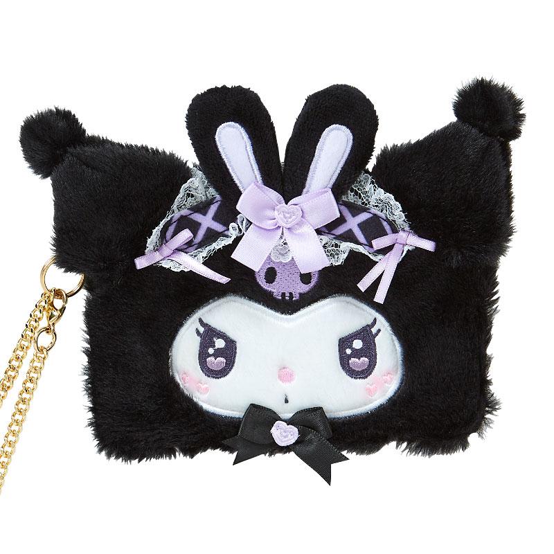 Kuromi Card Case Face Shape Dream Ribbon Sanrio Japan 2024